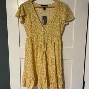 Women's Sunflower Dress Summer Sundress - SHEIN SBetro - Size S